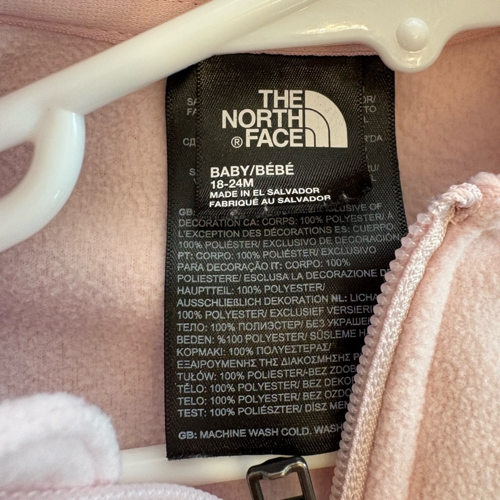 The North Face Kids Pink Fleece Jacket - Picture 2 of 7